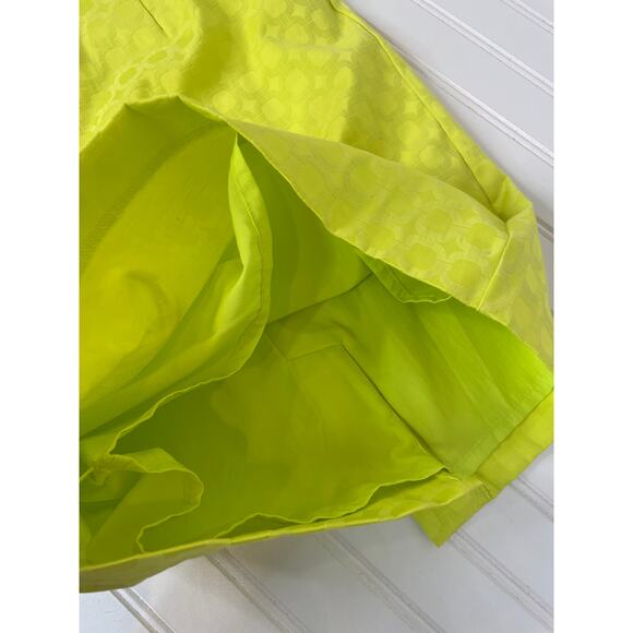 NWOT Banana Republic Canary Yellow Sleeveless Textured Lined Belt Sheath Dress 0 - Picture 8 of 8